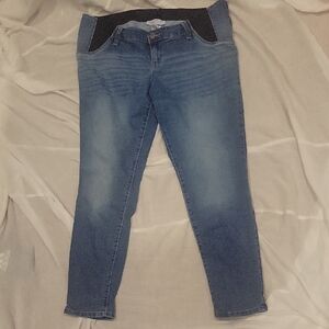 Isabel Maternity by Ingrid & Isabel Blue Skinny Jeans with Stretch Waistband